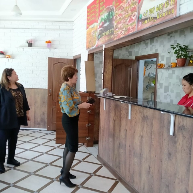 Кәсіпкерлік нысандарды аралау жұмыстарын жүргізді