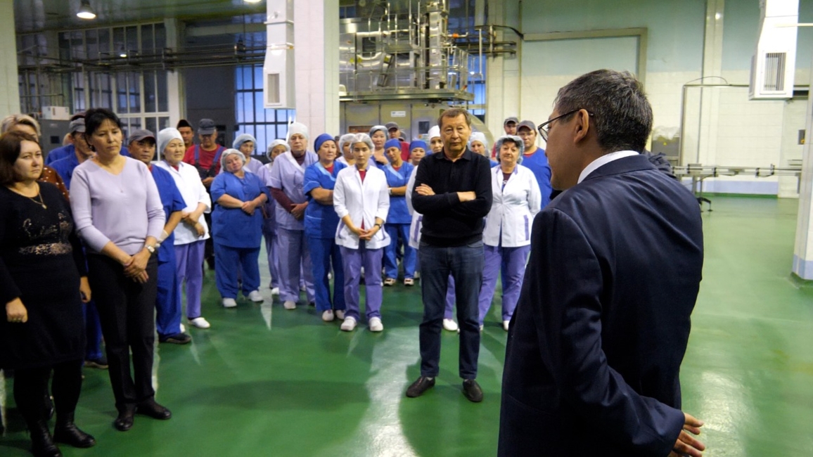 МЕЙРАМ ҚАЖЫКЕН ӨСКЕМЕНДЕГІ «ВОСТОК МОЛОКО» КОРПОРАЦИЯСЫНА БАРДЫ