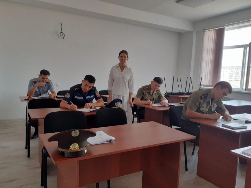 Мемлекеттік мекеме қызметкерлері қазақ тілінен сабақ өтті